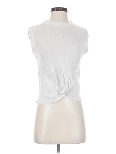 Pre-owned Veronica Beard Jeans Sleeveless Top In Silver
