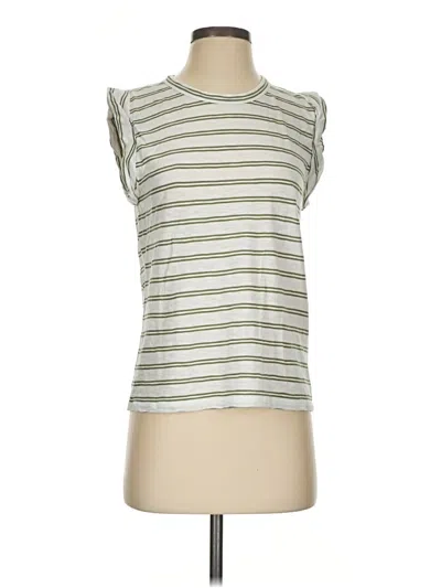 Pre-owned Veronica Beard Jeans Sleeveless T-shirt In Silver