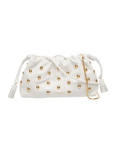 Pre-owned Veronica Beard Leather Shoulder Bag In White