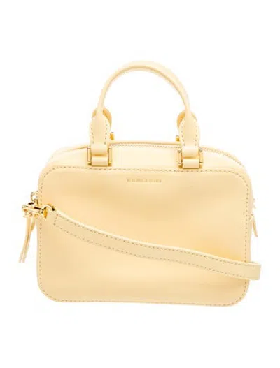 Pre-owned Veronica Beard Leather Top Handle Bag In Gold