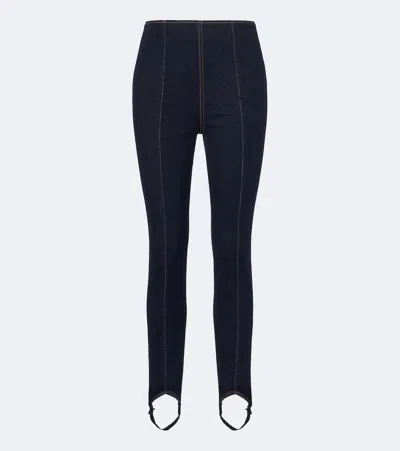 Veronica Beard Lydia Stirrup Slim Jeans In Blue