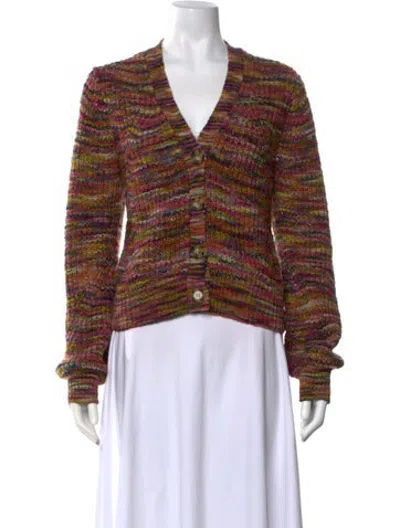 Pre-owned Veronica Beard Patterned Crew Neck Sweater In Pink