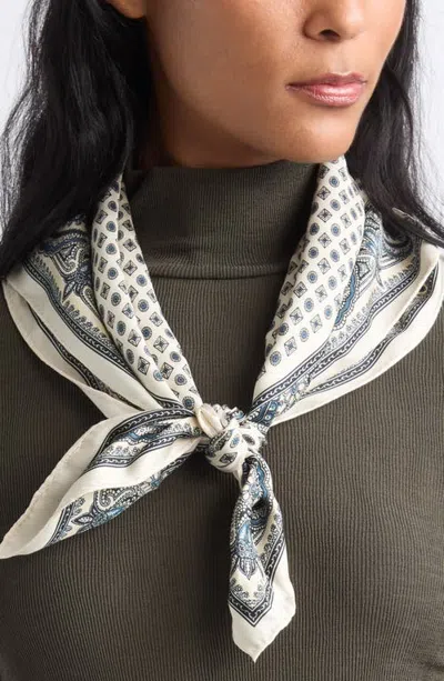 Veronica Beard Sava Silk Blend Scarf In White