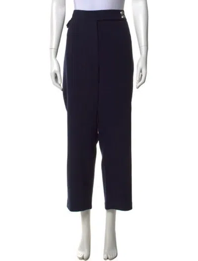 Pre-owned Veronica Beard Straight Leg Pants In Black