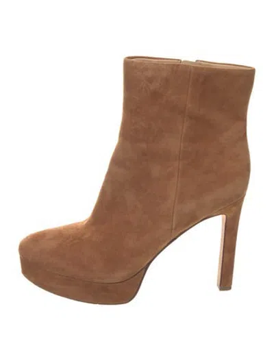 Pre-owned Veronica Beard Suede Boots In Brown