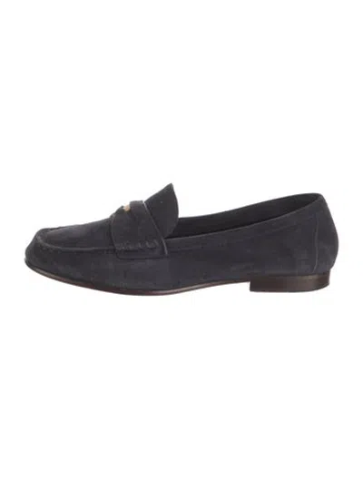 Pre-owned Veronica Beard Suede Loafers In Blue