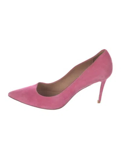 Pre-owned Veronica Beard Suede Pumps In Pink