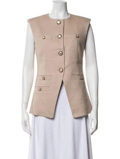 Pre-owned Veronica Beard Vest In Brown