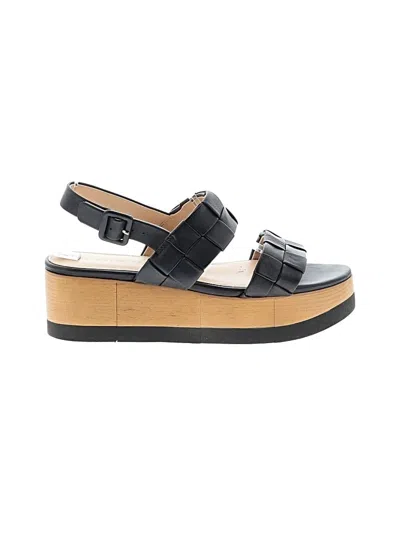Pre-owned Veronica Beard Wedges In Black