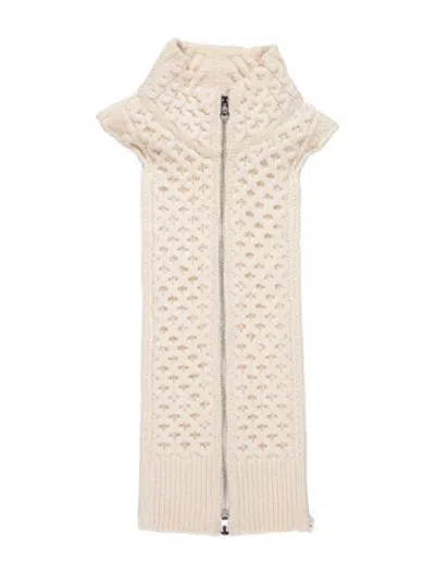 Pre-owned Veronica Beard Wool Patterned Dickey In Neutrals