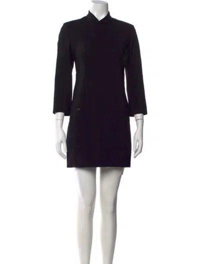 Pre-owned Veronica De Piante Mini Dress W/ Tags In Black