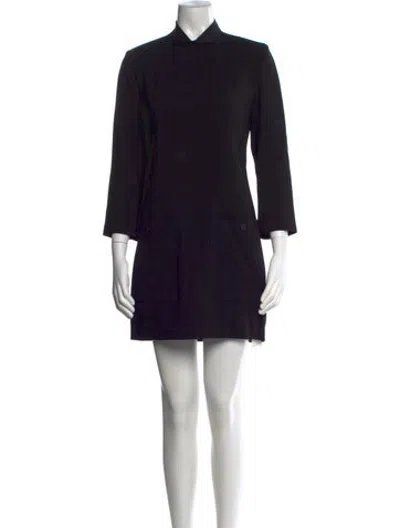 Pre-owned Veronica De Piante Mini Dress W/ Tags In Black