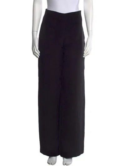 Pre-owned Veronica De Piante Silk Wide Leg Pants W/ Tags In Black