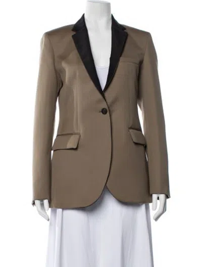 Pre-owned Veronica De Piante Virgin Wool Blazer W/ Tags In Brown