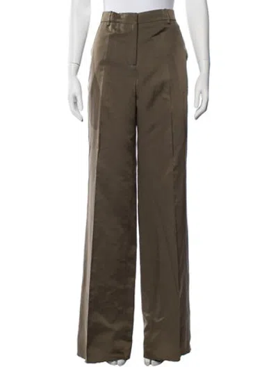 Pre-owned Veronica De Piante Wide Leg Pants In Green