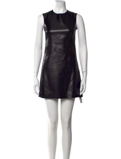 Pre-owned Veronica De Piante Wool Mini Dress W/ Tags In Black