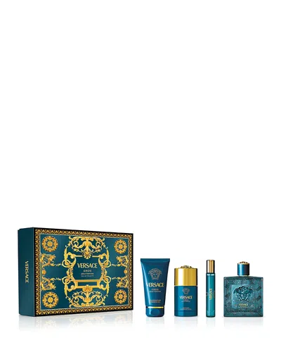 Versace Eros Eau De Toilette Gift Set ($206 Value) In Transparent