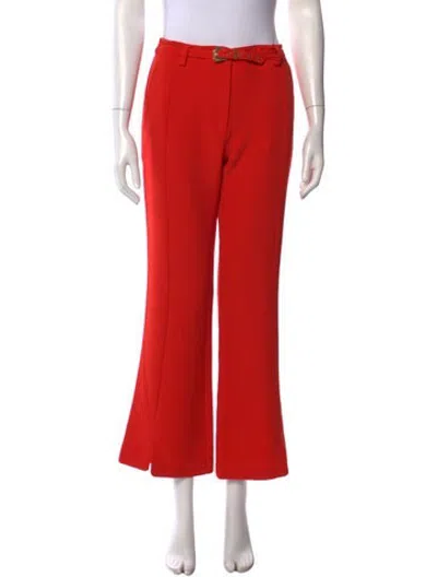 Pre-owned Versace Jeans Couture Flared Pants In Orange