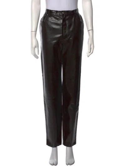Pre-owned Versace Jeans Couture Straight Leg Pants In Black