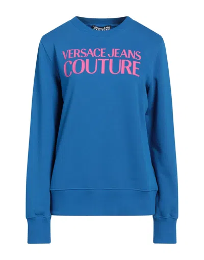 Versace Jeans Couture Sweatshirts In Blue