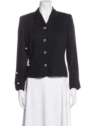 Pre-owned Versace Jeans Couture Vintage 1990's Blazer In Black