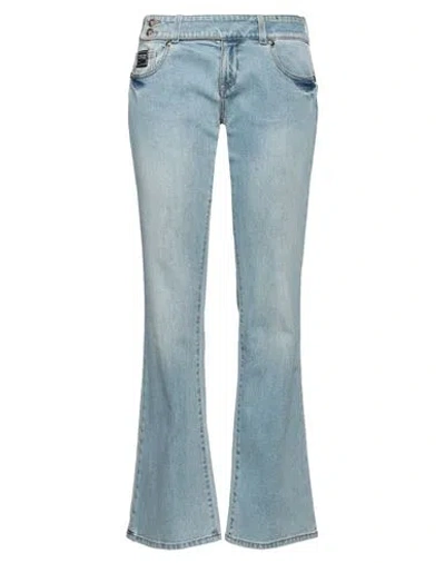 Versace Jeans Couture Woman Jeans Blue Size 26 Cotton, Elastane