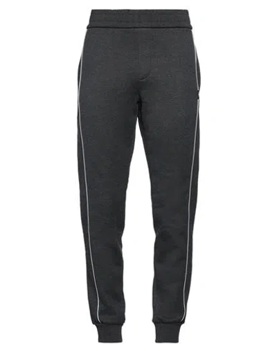 Versace Man Pants Lead Size L Cotton, Cashmere, Polyamide, Elastane In Grey