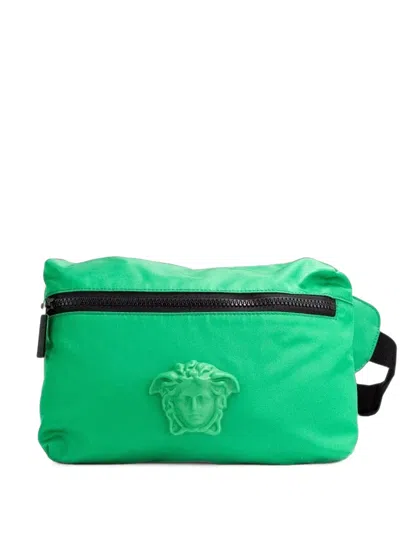 Versace Medusa Belt Bag In Green