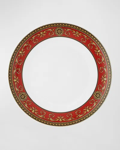 Versace Medusa Modern Dinner Plate In Red White