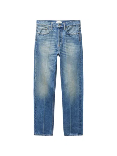 Versace Men's 100% Tessuto Denim Jeans In Denim Blue