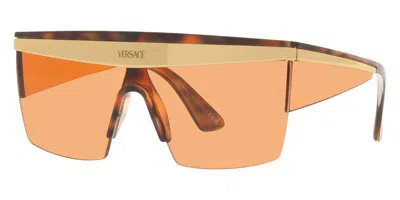 Versace Men's 44 Mm Havana Sunglasses In Brown