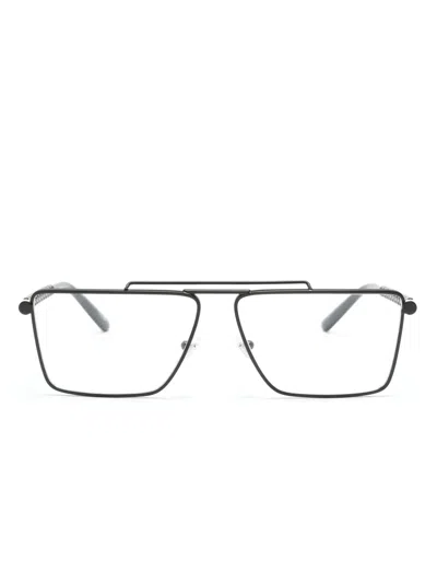 Versace Navigator-frame Glasses In 1433 Black
