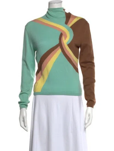 Pre-owned Versace Vintage 2000 Sweater In Brown/green