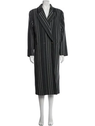 Pre-owned Versace Vintage Late 1970's - Early 1980's Coat In Grey
