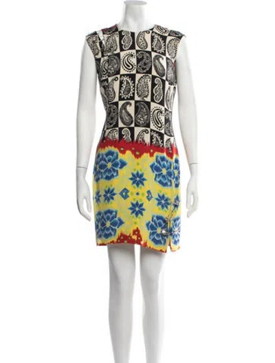 Pre-owned Versace Vintage Mini Dress In Black