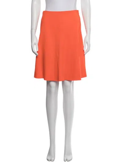 Pre-owned Versace Vintage Mini Skirt In Orange