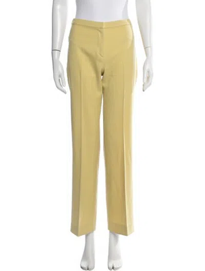 Pre-owned Versace Vintage Straight Leg Pants In Yellow