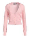 Versace Woman Cardigan Pink Size 0 Cashmere, Wool