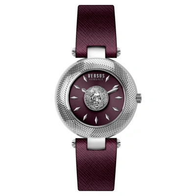 Pre-owned Versus By Versace Ladies Watch Wristwatch Brick Lane Vsp214318 Leather