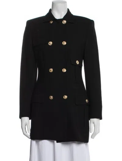 Pre-owned Versus Vintage 1990's Coat In Black