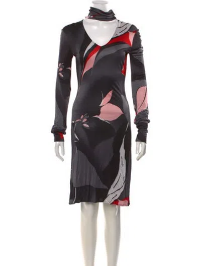 Pre-owned Versus Vintage Knee-length Dress In Grey