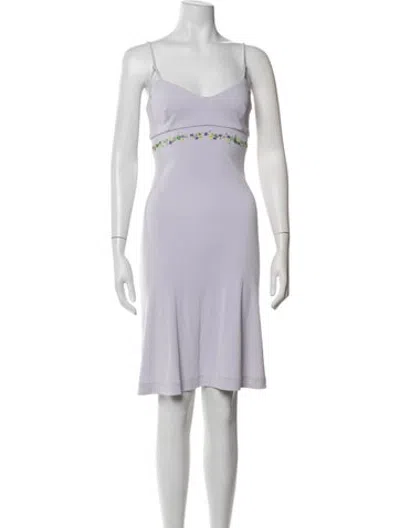 Pre-owned Versus Vintage Mini Dress In Purple