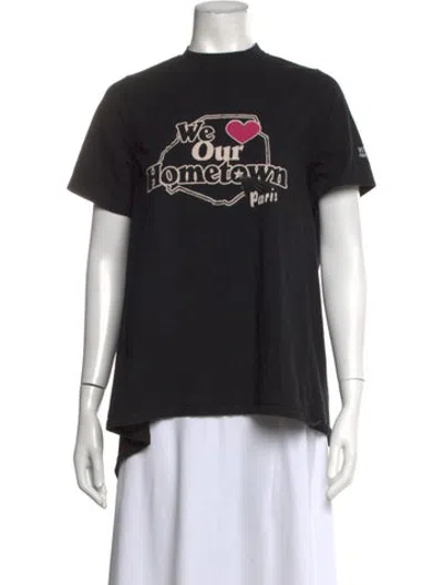 Pre-owned Vetements 2018 Graphic Print T-shirt In Black