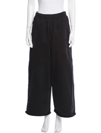 Pre-owned Vetements Embroidered Accent Sweatpants In Black