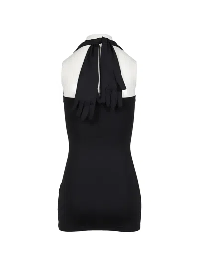 Vetements Halterneck Mini Dress In Multi