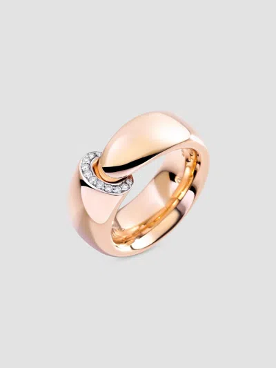 Vhernier Women's Calla The One 18k Rose Gold & 0.09 Tcw Diamond Ring