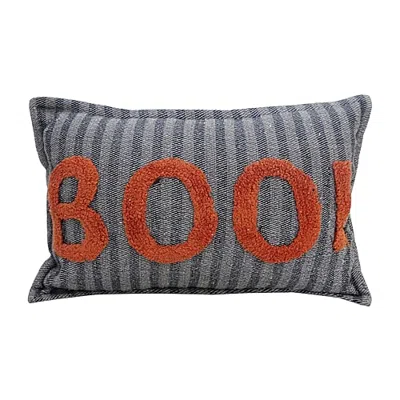Vibhsa Harvest & Haunt Rectangular Throw Pillow In Black