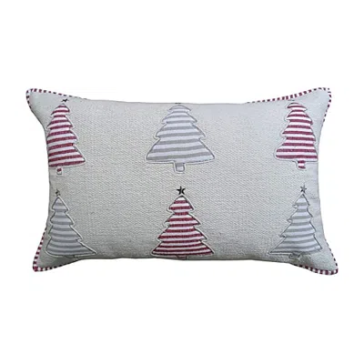 Vibhsa Holiday Cheer Rectangular Throw Pillow In Green