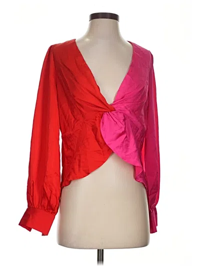 Pre-owned Vici 3/4 Sleeve Blouse In Red