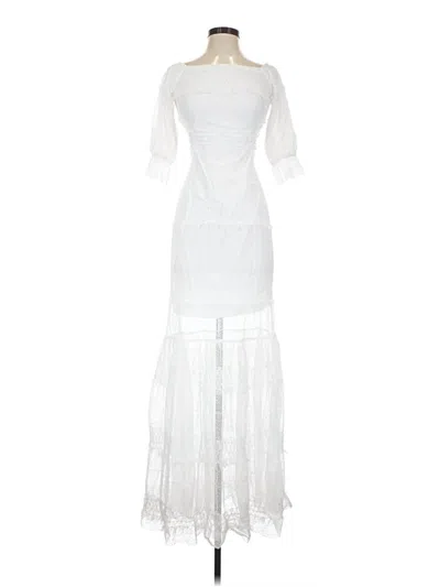 Pre-owned Vici Cocktail Dress In White